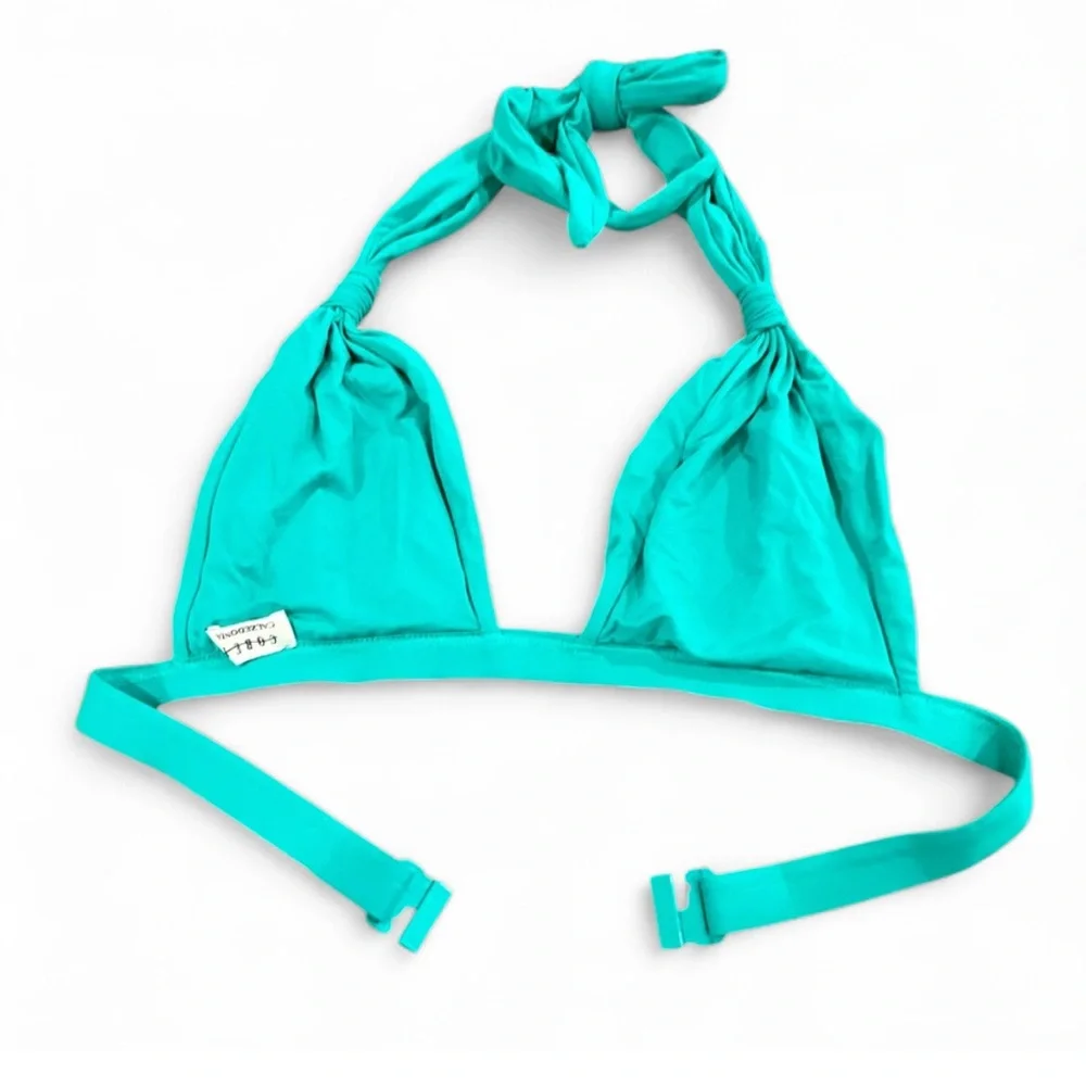 Vintage y2k Calzedonia 3-piece Triangle String Bikini Set in Yellow & Turquoise